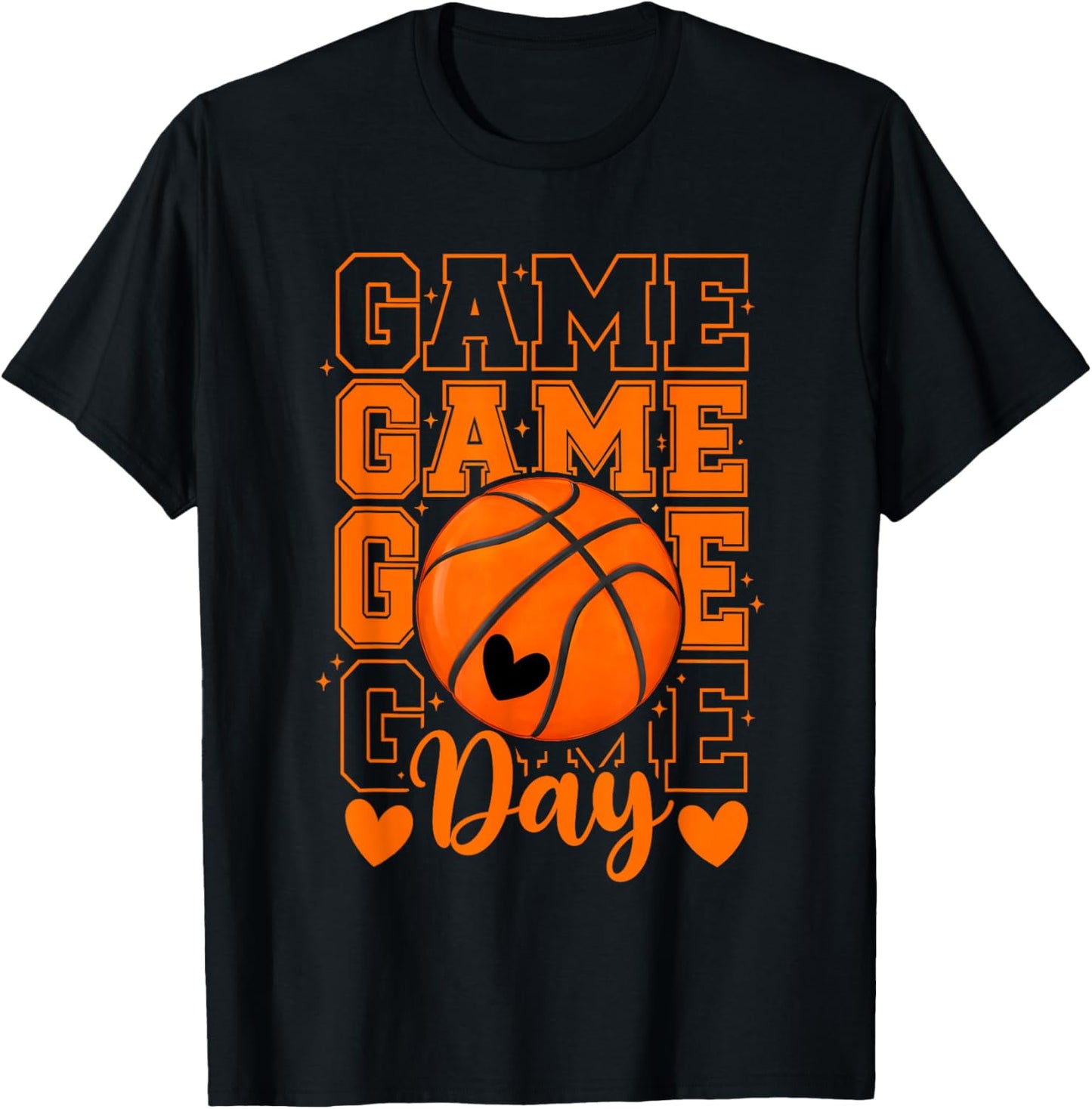 Basketball Mom Game Day Funny Basketball Player Sports T-Shirt - T-Shirt | Black
