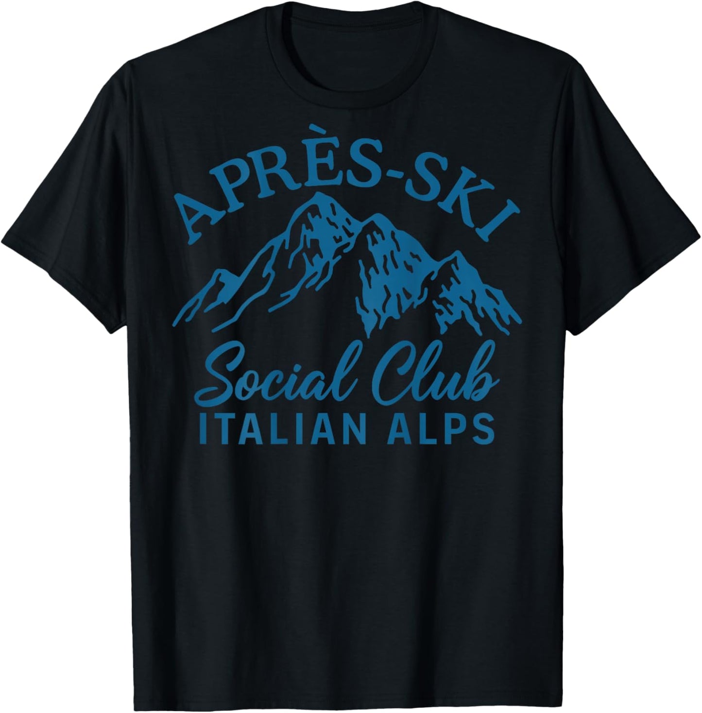 Apres Ski Social Club Italian Alps T-Shirt - T-Shirt | Black