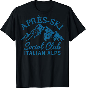 Apres Ski Social Club Italian Alps T-Shirt - T-Shirt | Black