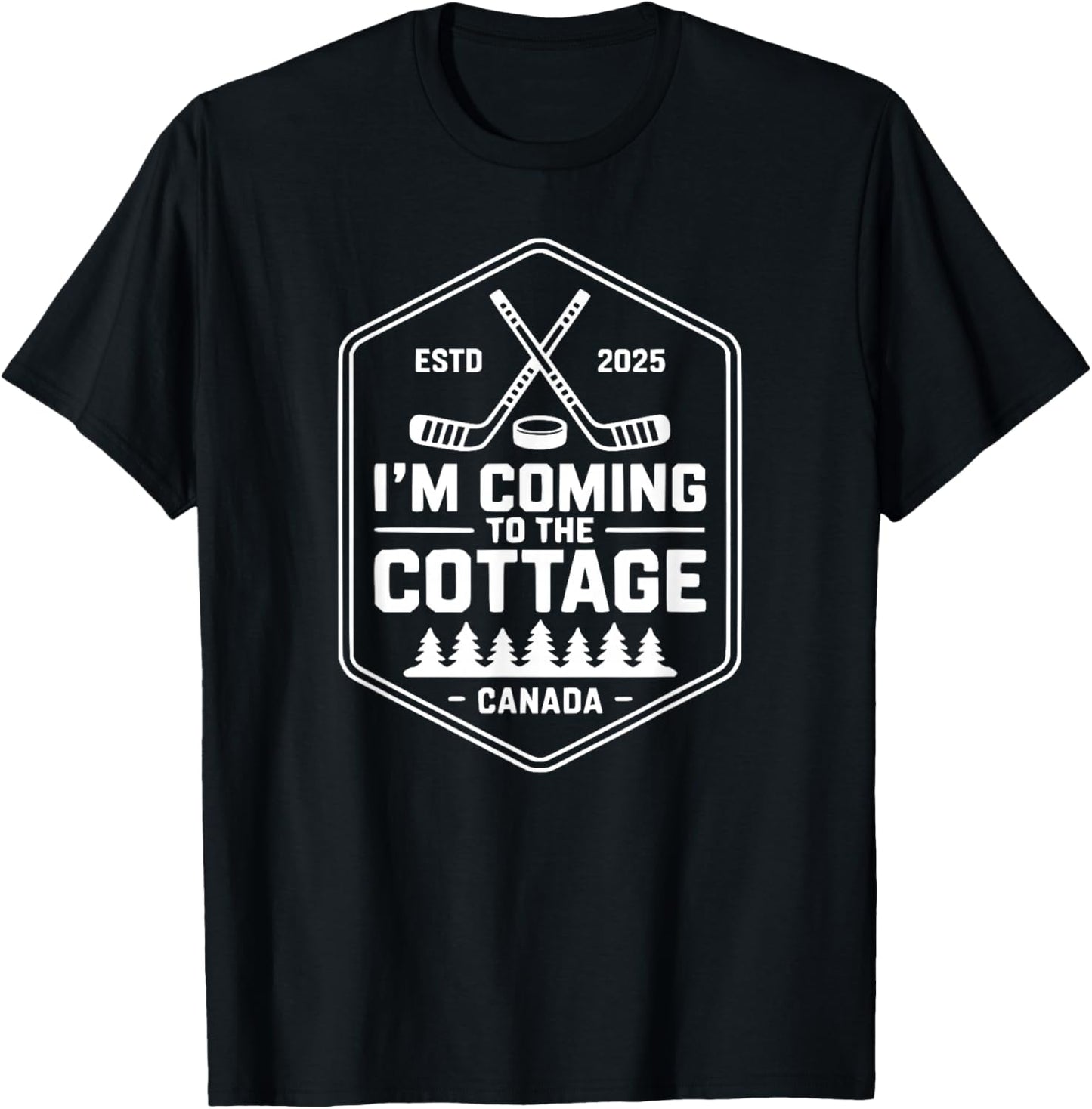 I'm Coming to The Cottage T-Shirt - T-Shirt | Black