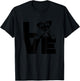 Love Miniature Schnauzer Dog T-Shirt - T-Shirt | Black