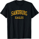 Sandburg High School HS Orland Park IL Vintage Sports T-Shirt - T-Shirt | Black