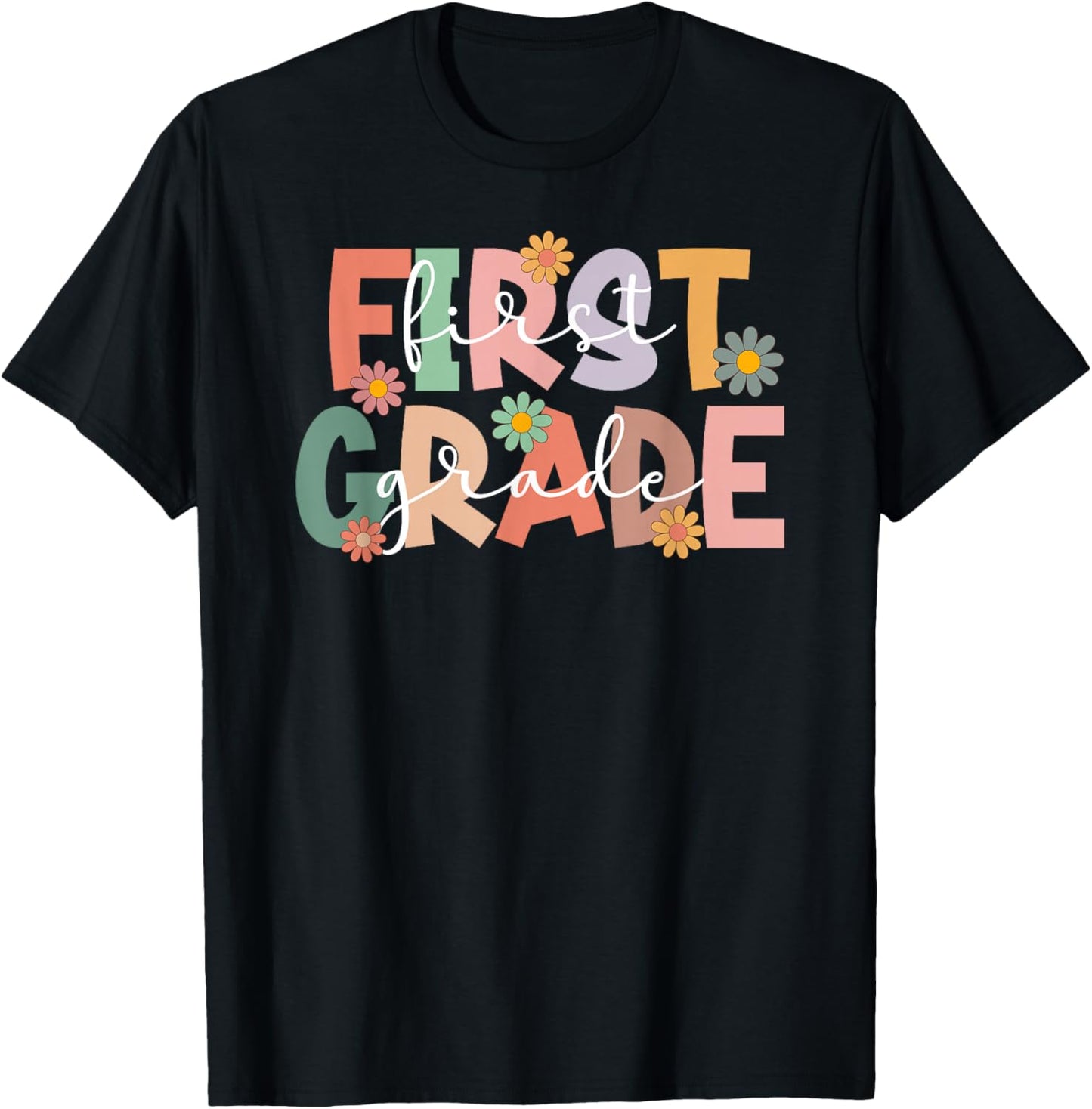 First Grade Teacher Best 1st Grade Teacher T-Shirt - T-Shirt | Black