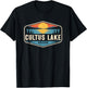 Cultus Lake Oregon Outdoors Vintage T-Shirt - T-Shirt | Black