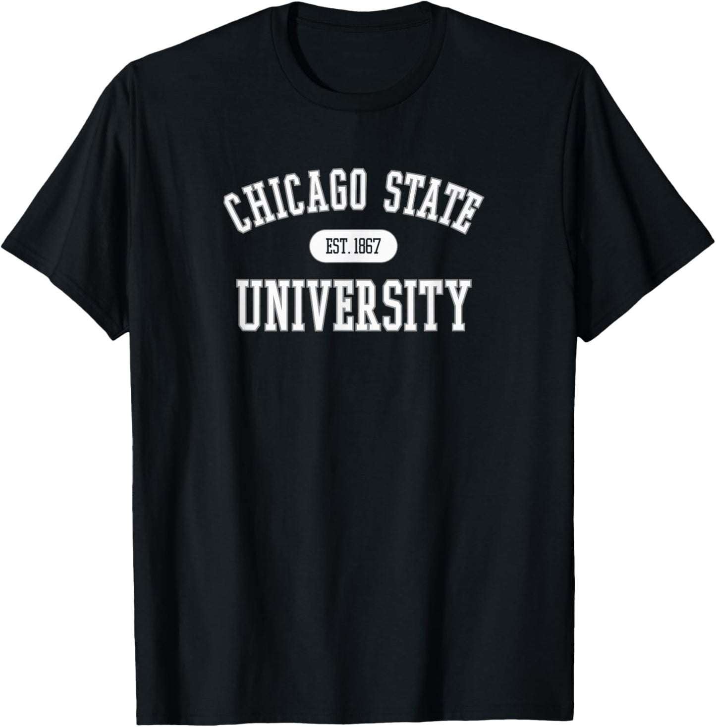 Chicago State Cougars Varsity Green Officially Licensed T-Shirt - T-Shirt | Black