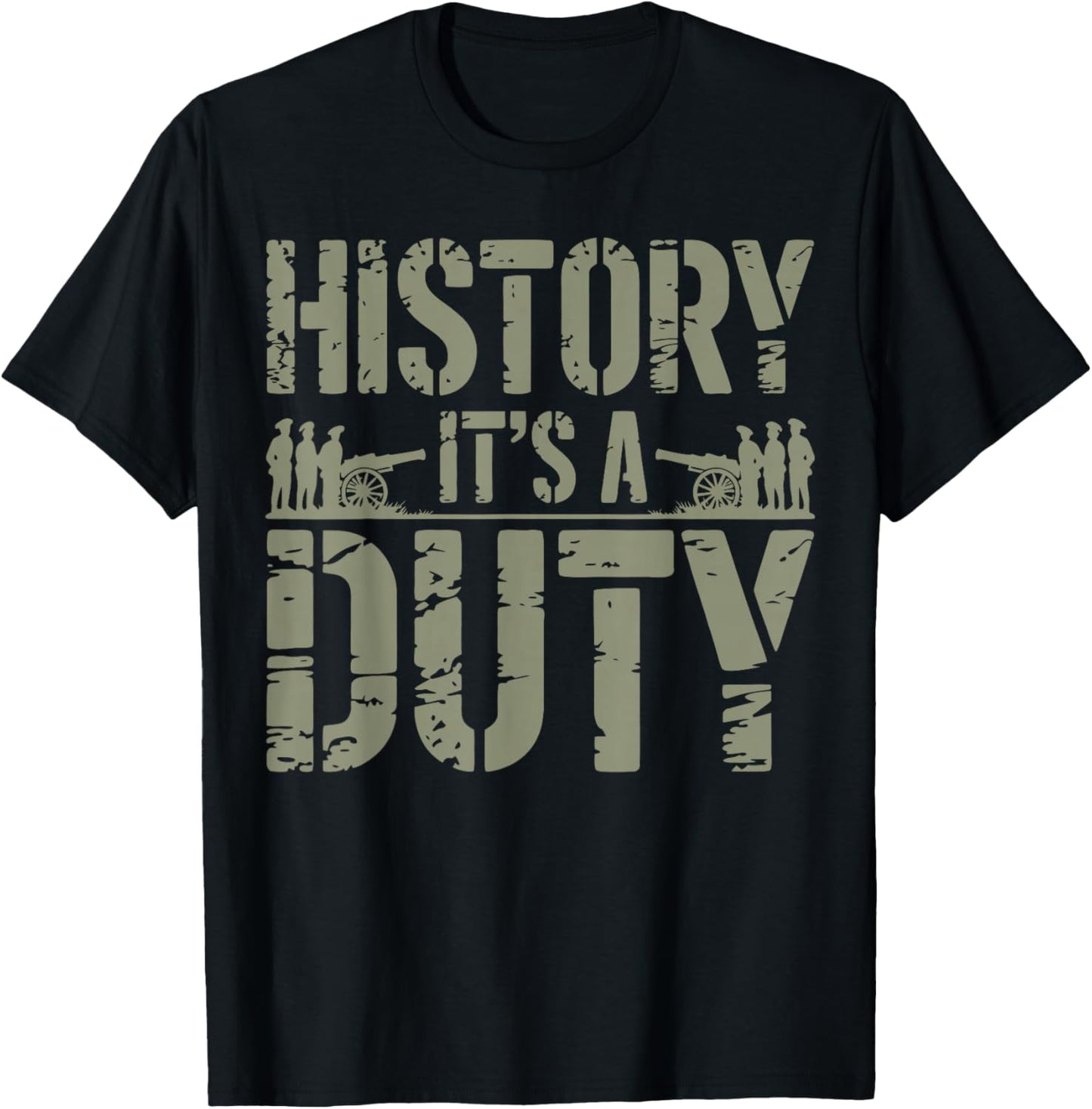 American History Civil War Reenactment T-Shirt - T-Shirt | Black
