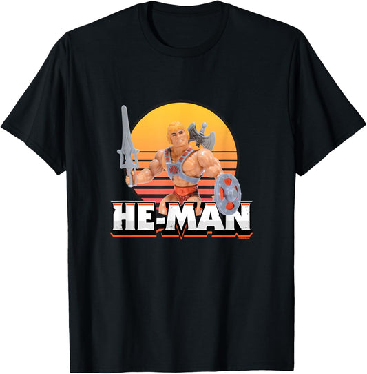 Masters of The Universe Classic He-Man T-Shirt - T-Shirt | Black