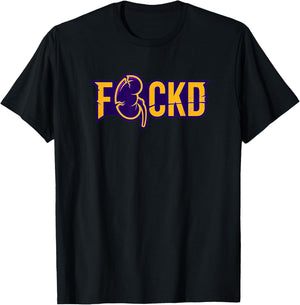 F CKD (Screw Kidney Disease) T-Shirt - T-Shirt | Black