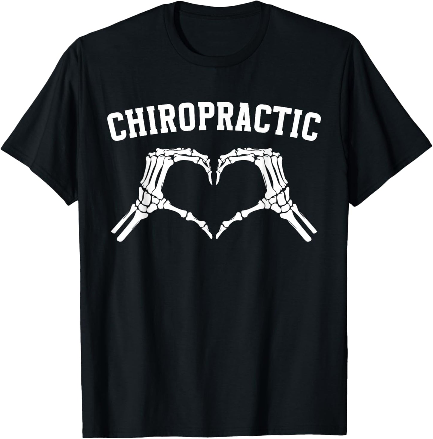Chiropractic Heart Chiropractor Appreciation T-Shirt - T-Shirt | Black