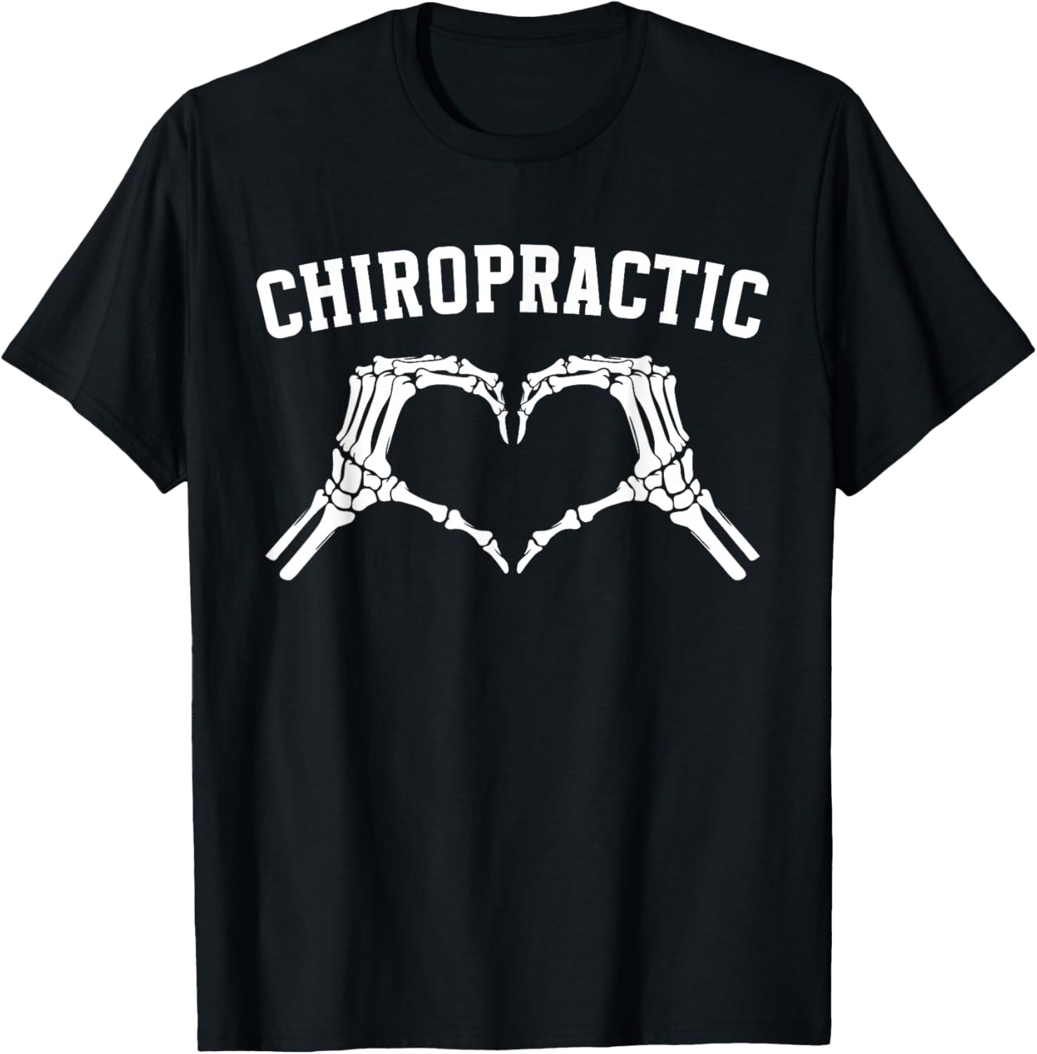 Chiropractic Heart Chiropractor Appreciation T-Shirt - T-Shirt | Black