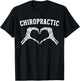 Chiropractic Heart Chiropractor Appreciation T-Shirt - T-Shirt | Black