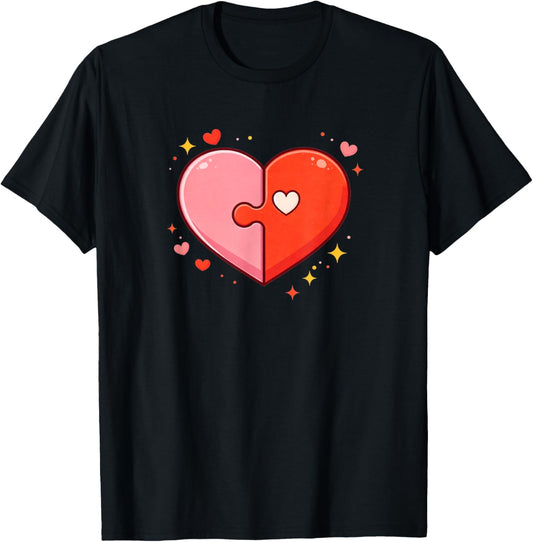 You Complete Me Valentine T-Shirt - T-Shirt | Black
