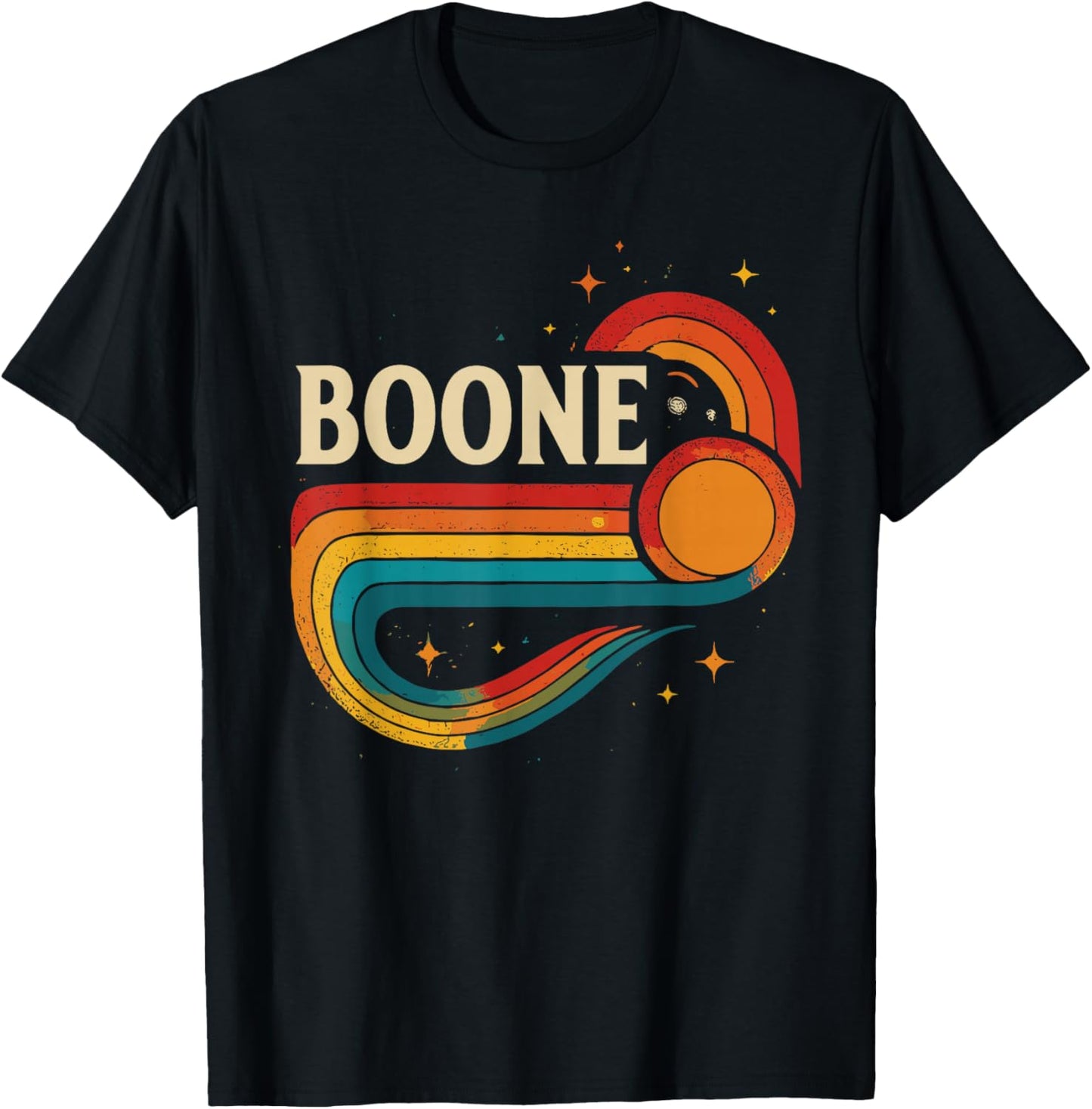 Retro Boone Shirt Vintage City Boone T-Shirt - T-Shirt | Black