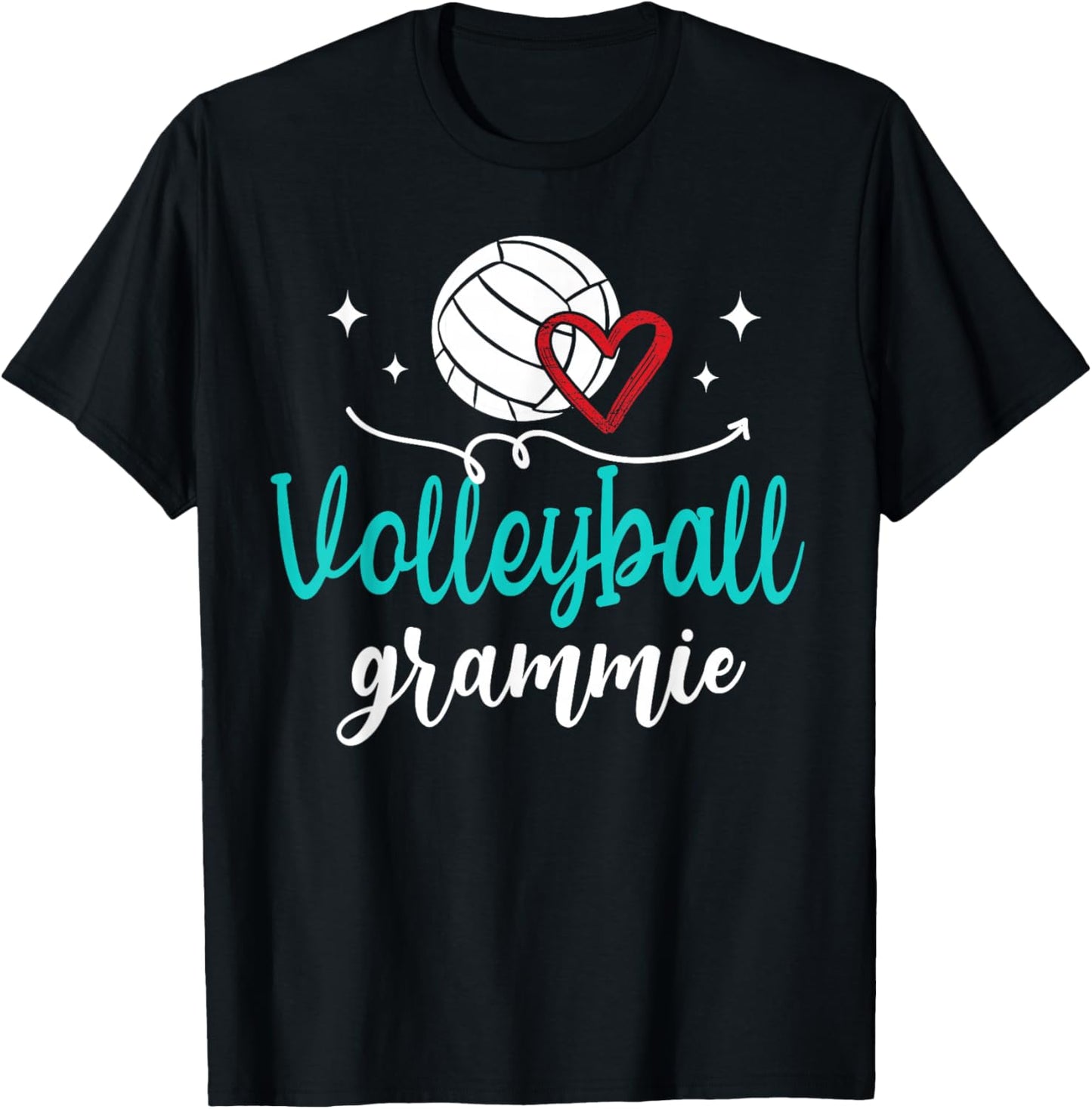 Volleyball Grammie Funny Volleyball Player Grammie T-Shirt - T-Shirt | Black