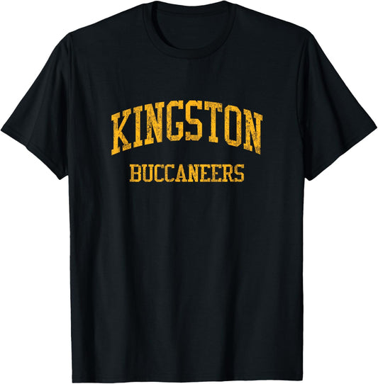 Kingston High School HS Kingston WA Vintage Sports T-Shirt - T-Shirt | Black