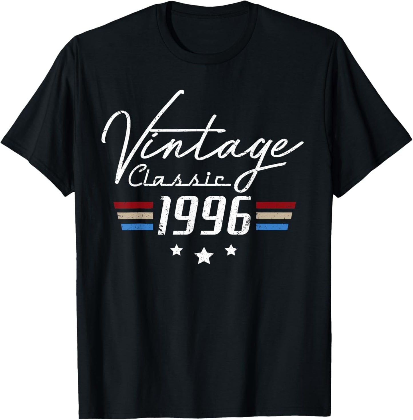 30 Year Old Gifts Men Vintage Classic Car 1996 30th Birthday T-Shirt - T-Shirt | Black