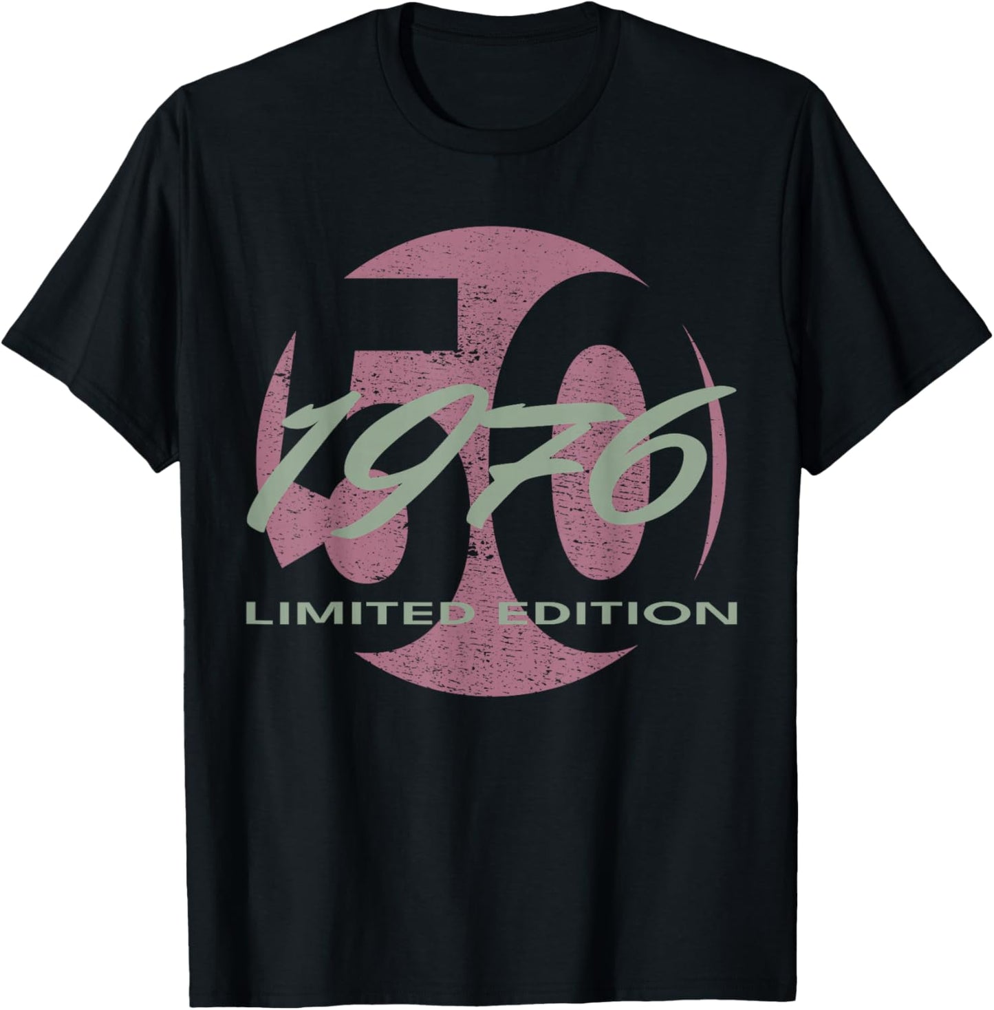 50th Birthday Man Woman 50 Years 1976 Funny Gift T-Shirt - T-Shirt | Black