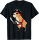 Pirate Capybara Toddler Boy Funny Kids Halloween Costume T-Shirt - T-Shirt | Black