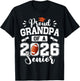 Proud Grandpa of A 2026 Senior Football Graduation T-Shirt - T-Shirt | Black