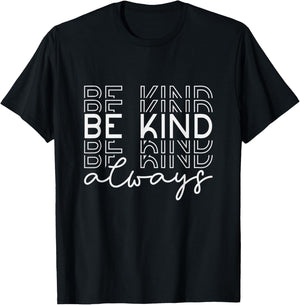 Be Kind Minimalist Love Kindness Positive T-Shirt - T-Shirt | Black