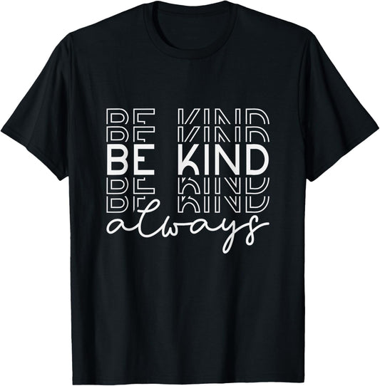 Be Kind Minimalist Love Kindness Positive T-Shirt - T-Shirt | Black