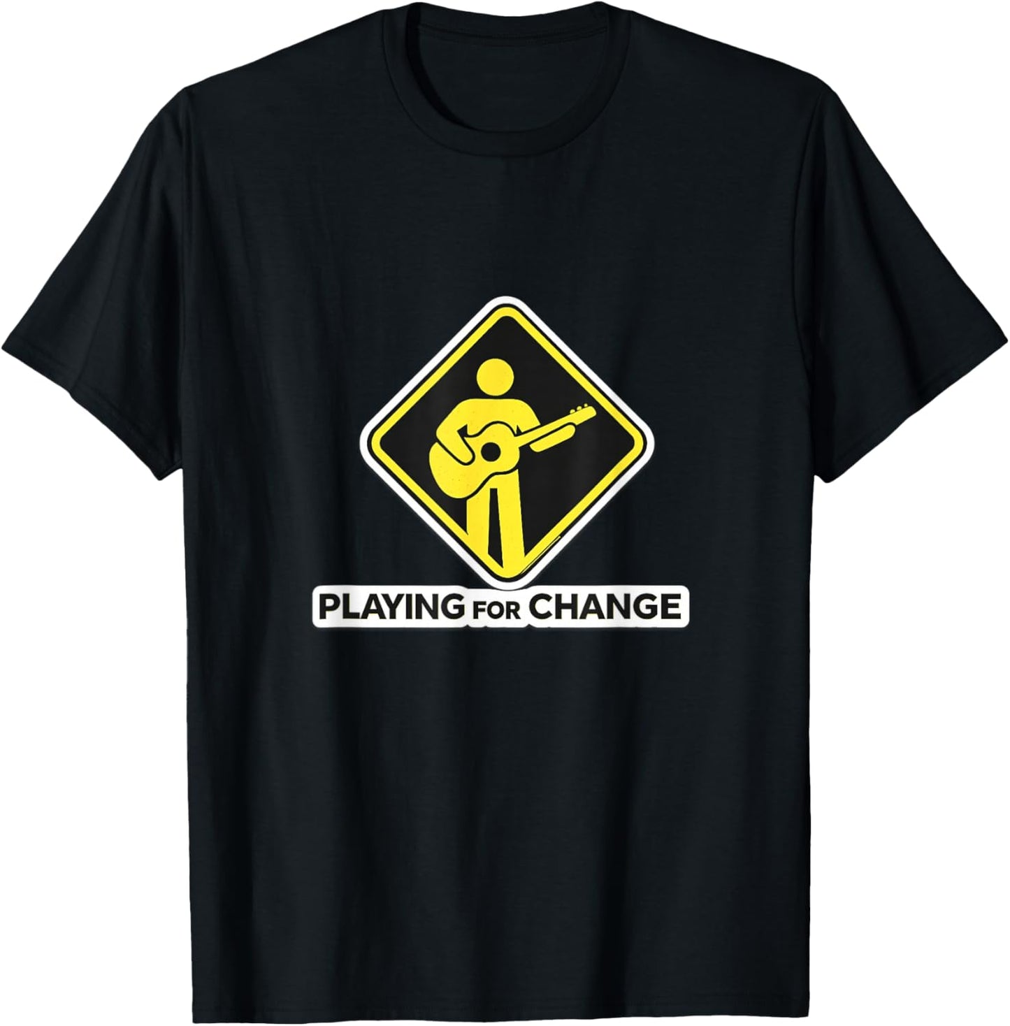 Peace Through Music Playing for Change T-Shirt - T-Shirt | Black