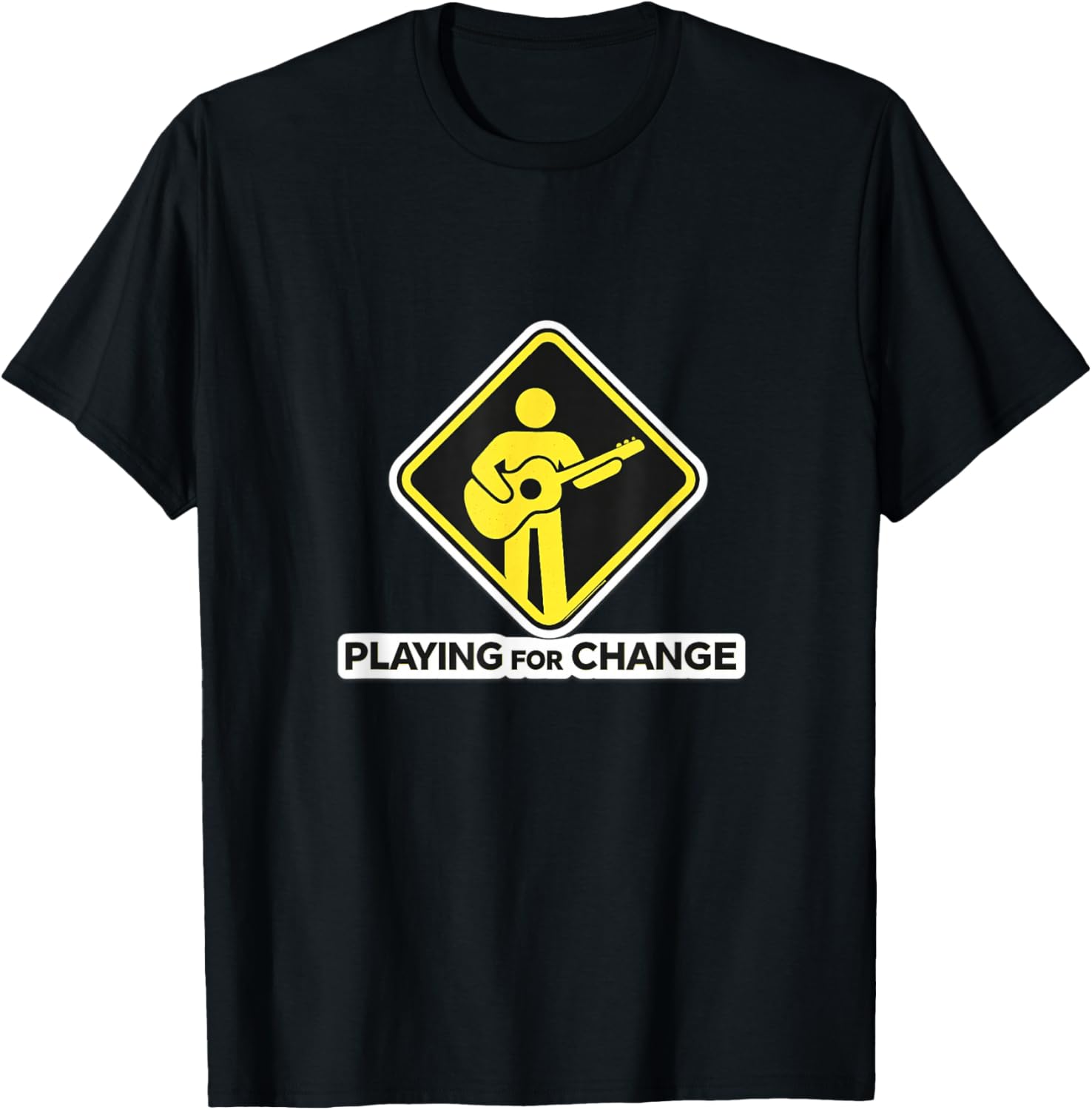 Peace Through Music Playing for Change T-Shirt - T-Shirt | Black