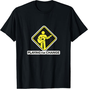Peace Through Music Playing for Change T-Shirt - T-Shirt | Black