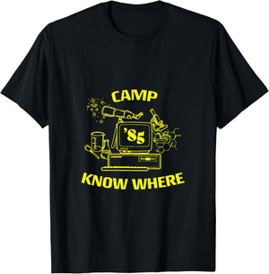 Netflix Stranger Things Camp Know Where 85 Logo T-Shirt - T-Shirt | Black
