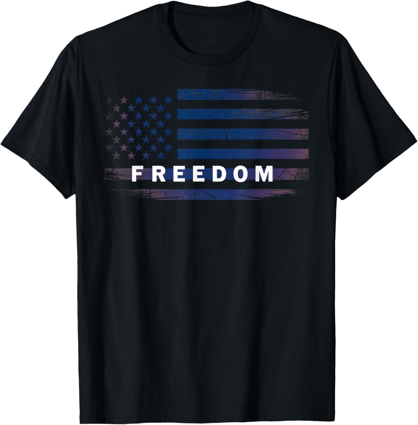 American Flag Freedom T-Shirt - T-Shirt | Black