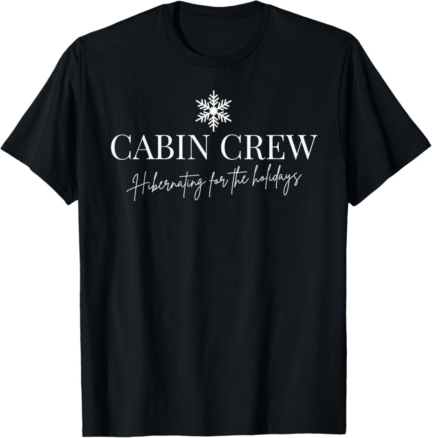 Cabin Crew Christmas pjs Family Christmas Pajamas T-Shirt - T-Shirt | Black