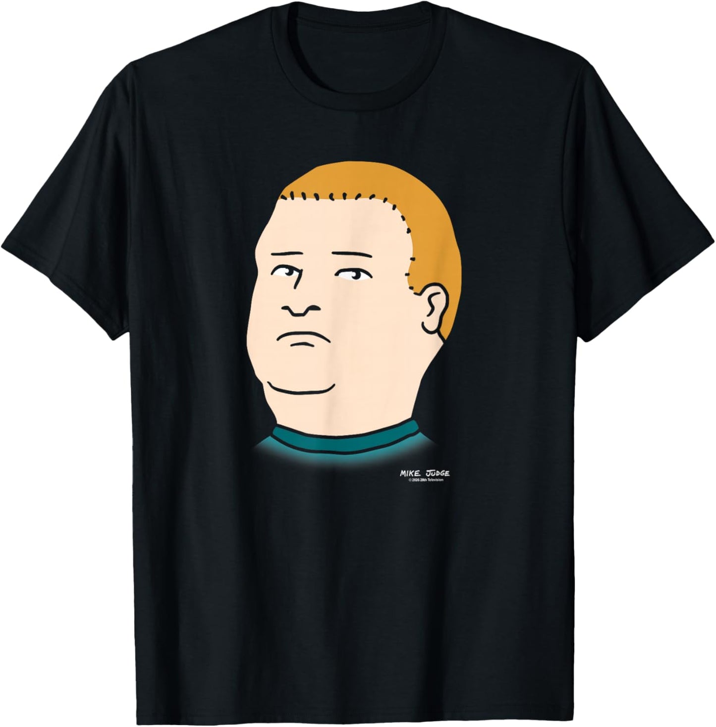 King of The Hill Bobby Hill Oversized Portrait Retro Cartoon T-Shirt - T-Shirt | Black