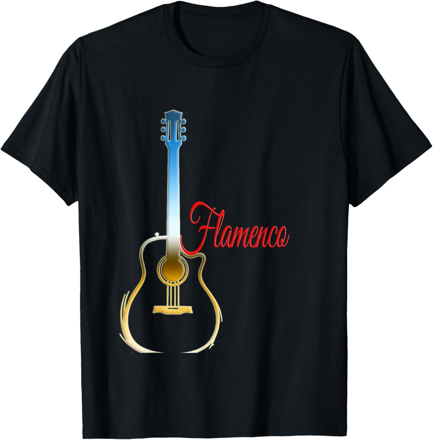 Flamenco Guitar Player T-Shirt - T-Shirt | Black