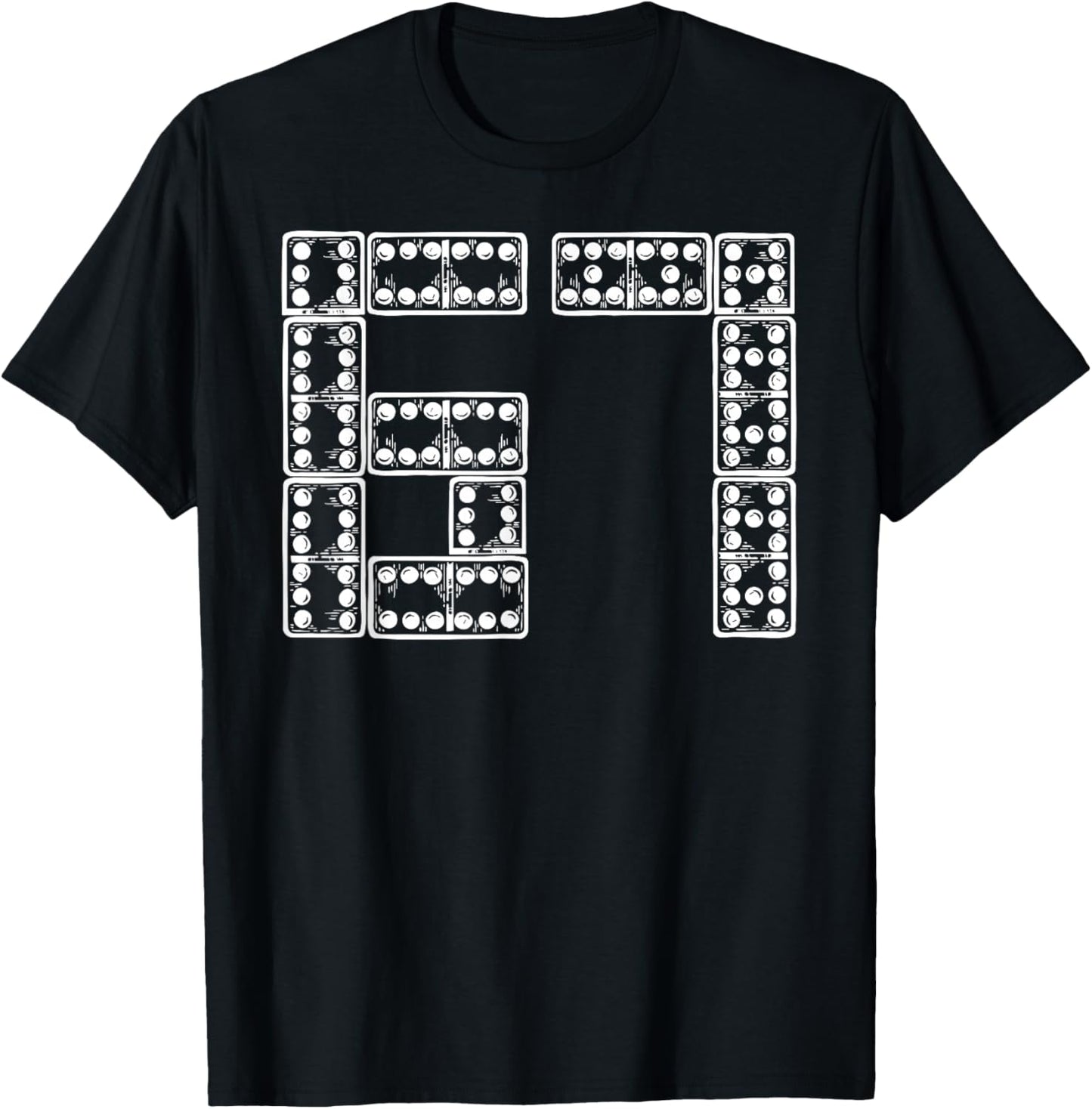 67 Meme Dice Funny Six Seven Domino Kids Boys Teens Men T-Shirt - T-Shirt | Black