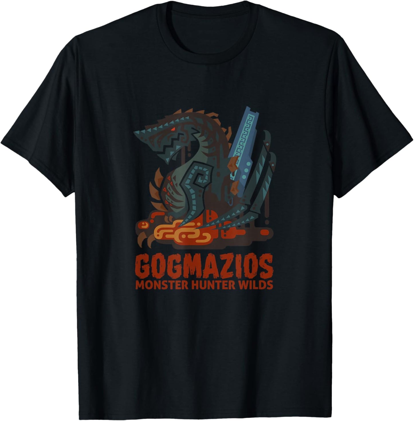 Monster Hunter Wilds Gogmazios Icon FP T-Shirt - T-Shirt | Black