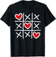 Cute Heart Valentines Day Graphic Love Hearts Boys Girls T-Shirt - T-Shirt | Black