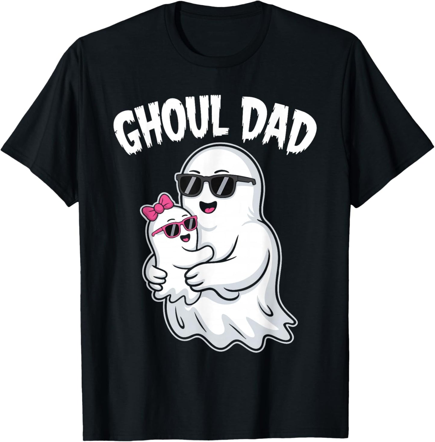 Ghoul Dad Shirt Men Daddy Spooky Halloween Ghost Costume T-Shirt - T-Shirt | Black
