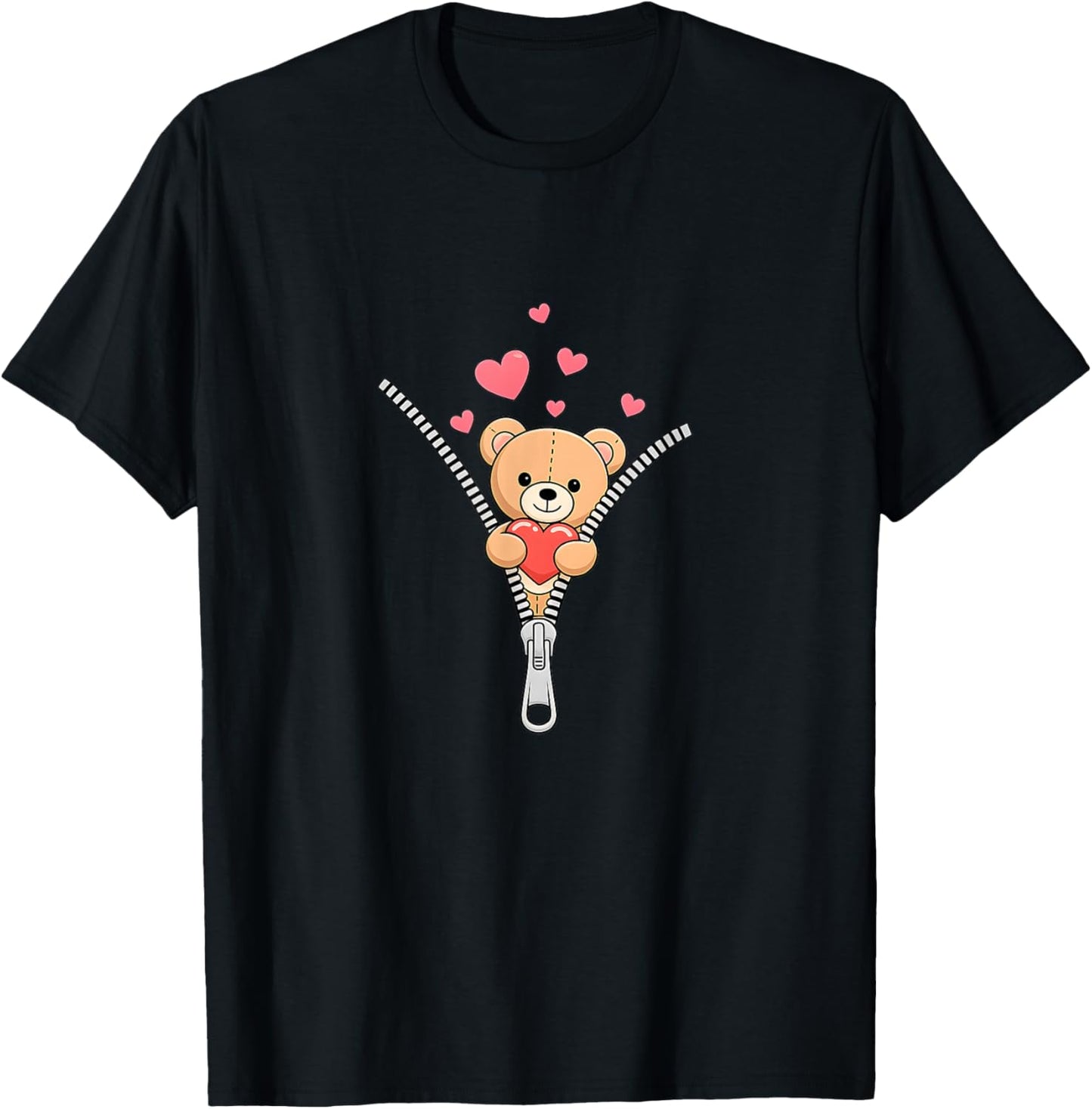Share Love with a Brown Teddy Cute Bear Men T-Shirt - T-Shirt | Black