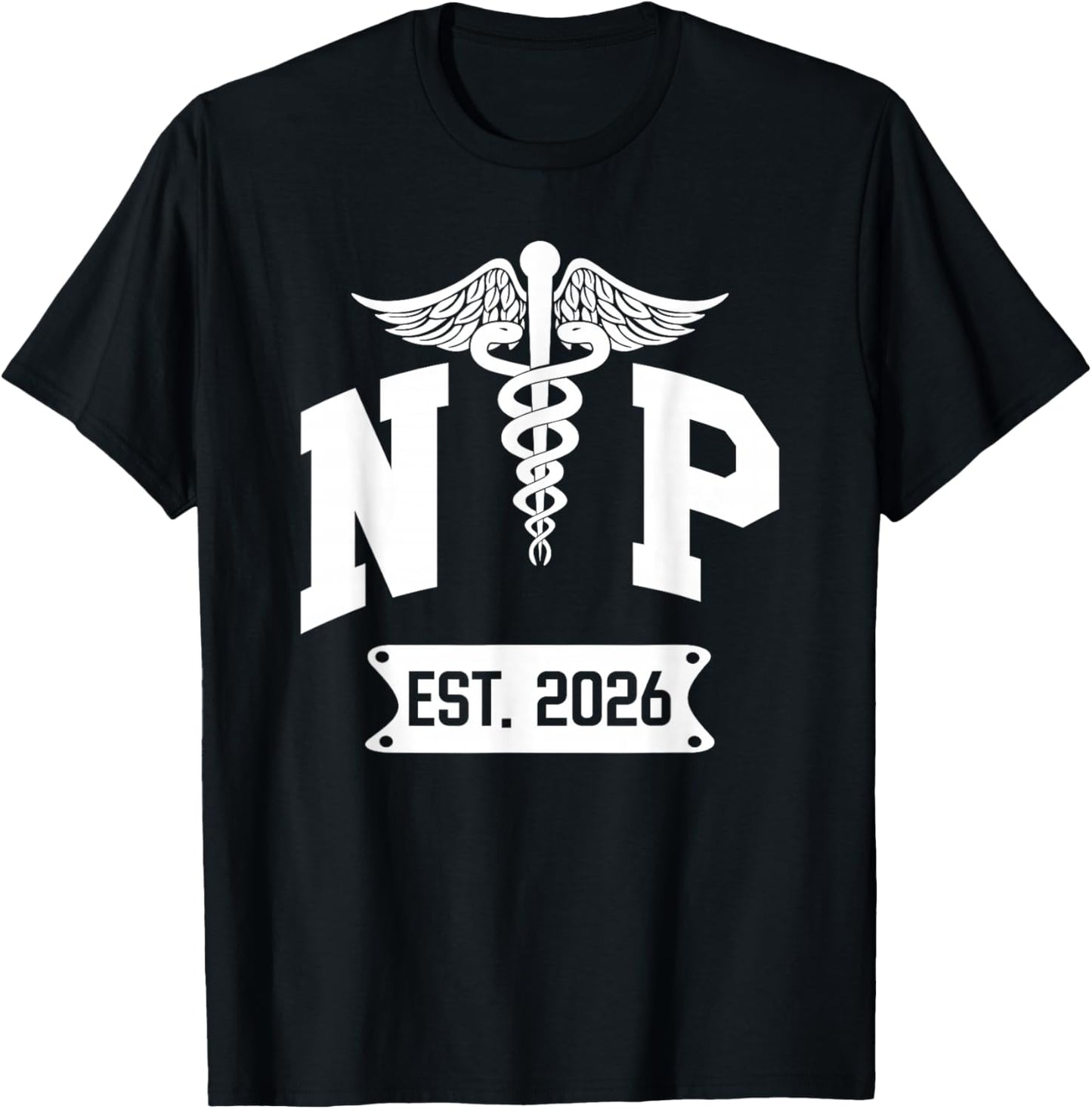 NP Est 2026 New Nurse Practitioner NP Students Graduation T-Shirt - T-Shirt | Black