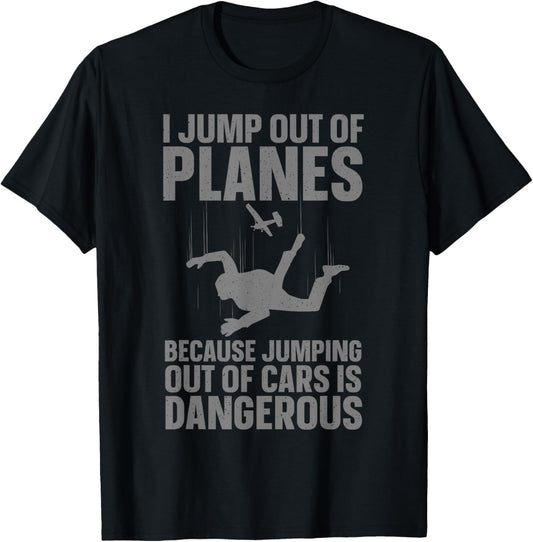 Funny Skydiving Design Women Skydive Lover Skydivers T-Shirt - T-Shirt | Black