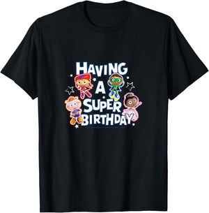 Kids Super Why - Having a Super Birthday T-Shirt - T-Shirt | Black