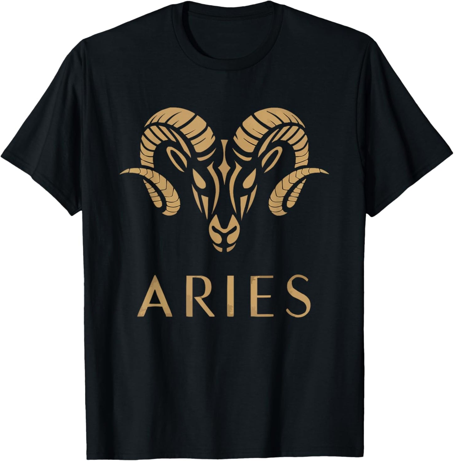 Zodiac Sign Aries Sign Constellation Birthday Horoscope T-Shirt - T-Shirt | Black