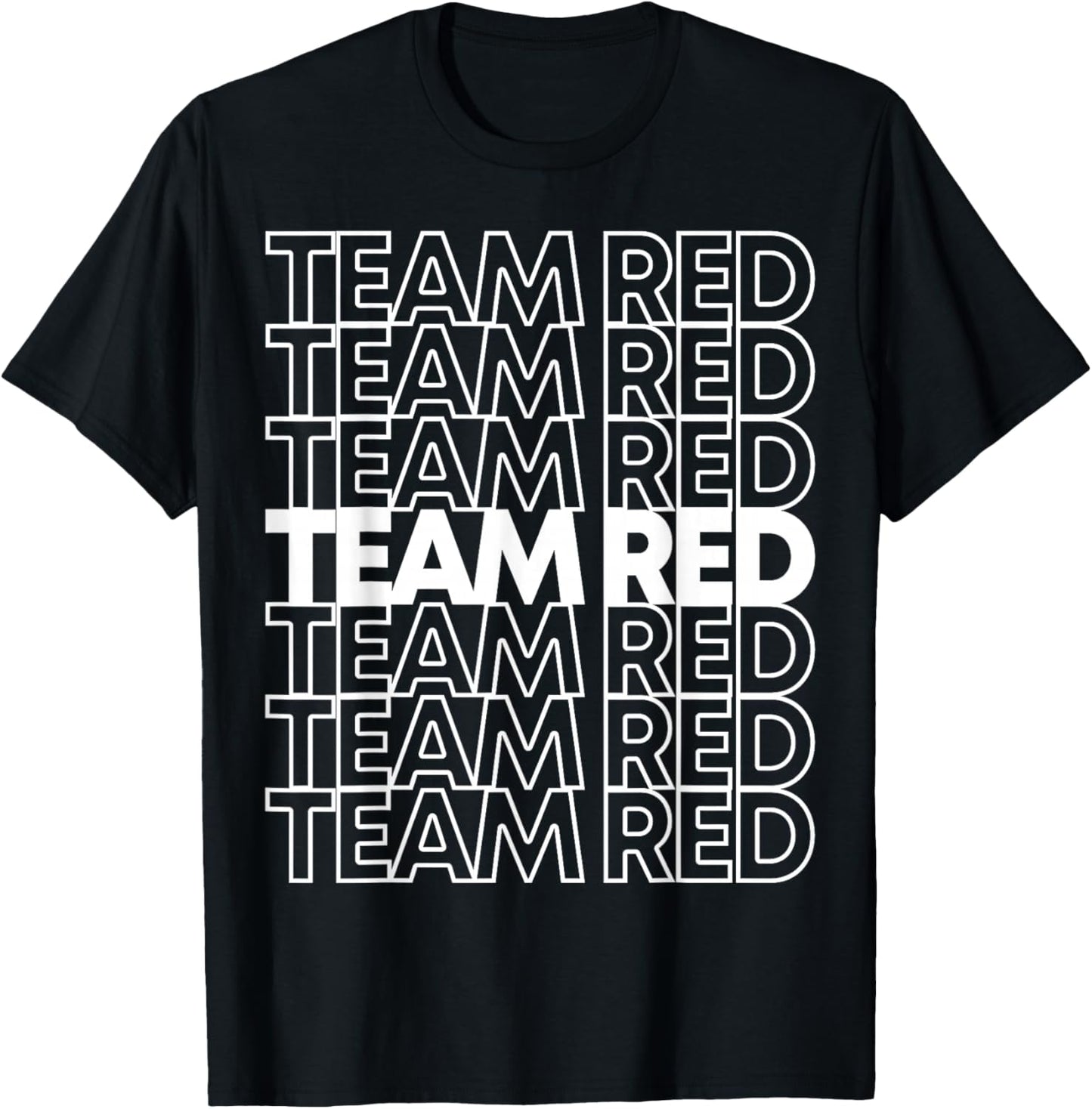Team Red School Spirit T-Shirt - T-Shirt | Black