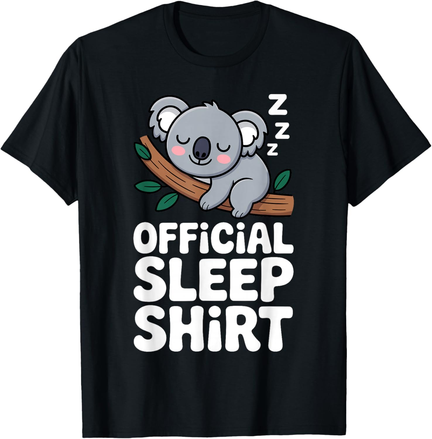 Funny Koala Design Women Boys Girls Kids Koala Lover T-Shirt - T-Shirt | Black