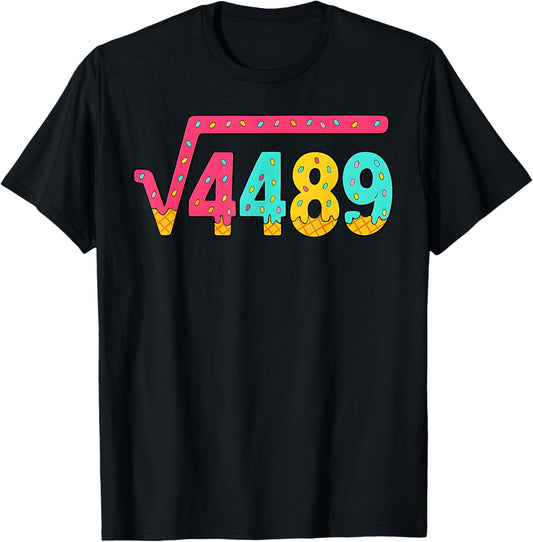 Funny Math Teacher Student 4489 Slang Six Seven 67 Ice Cream T-Shirt - T-Shirt | Black