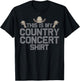 Cool Country Music Art Women Classic Country Concert T-Shirt - T-Shirt | Black
