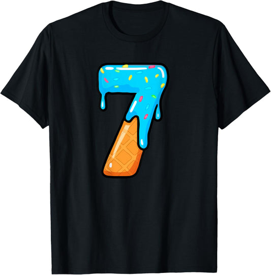 67 Ice Cream Drip Meme 6 7 Hallowee Costume Couple (On Back) T-Shirt - T-Shirt | Black