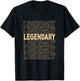 Tan Legendary Tan Color Graphic T-Shirt - T-Shirt | Black