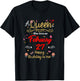 A Queen was Born on February 27 February 27th Birthday T-Shirt - T-Shirt | Black