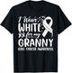 I Wear White for My Granny Lung Cancer Awareness T-Shirt - T-Shirt | Black
